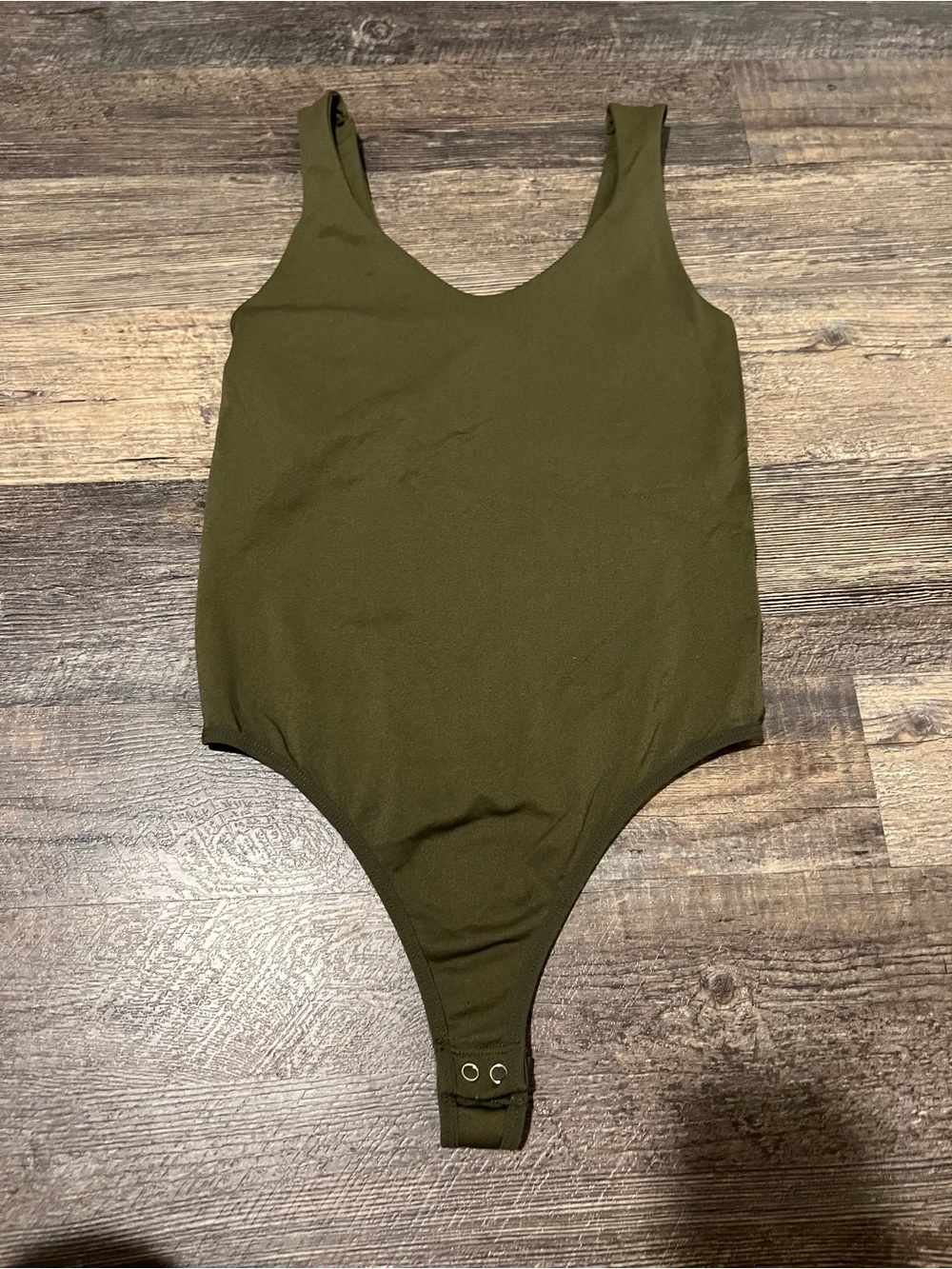 Olive Green One-Piece Bodysuit